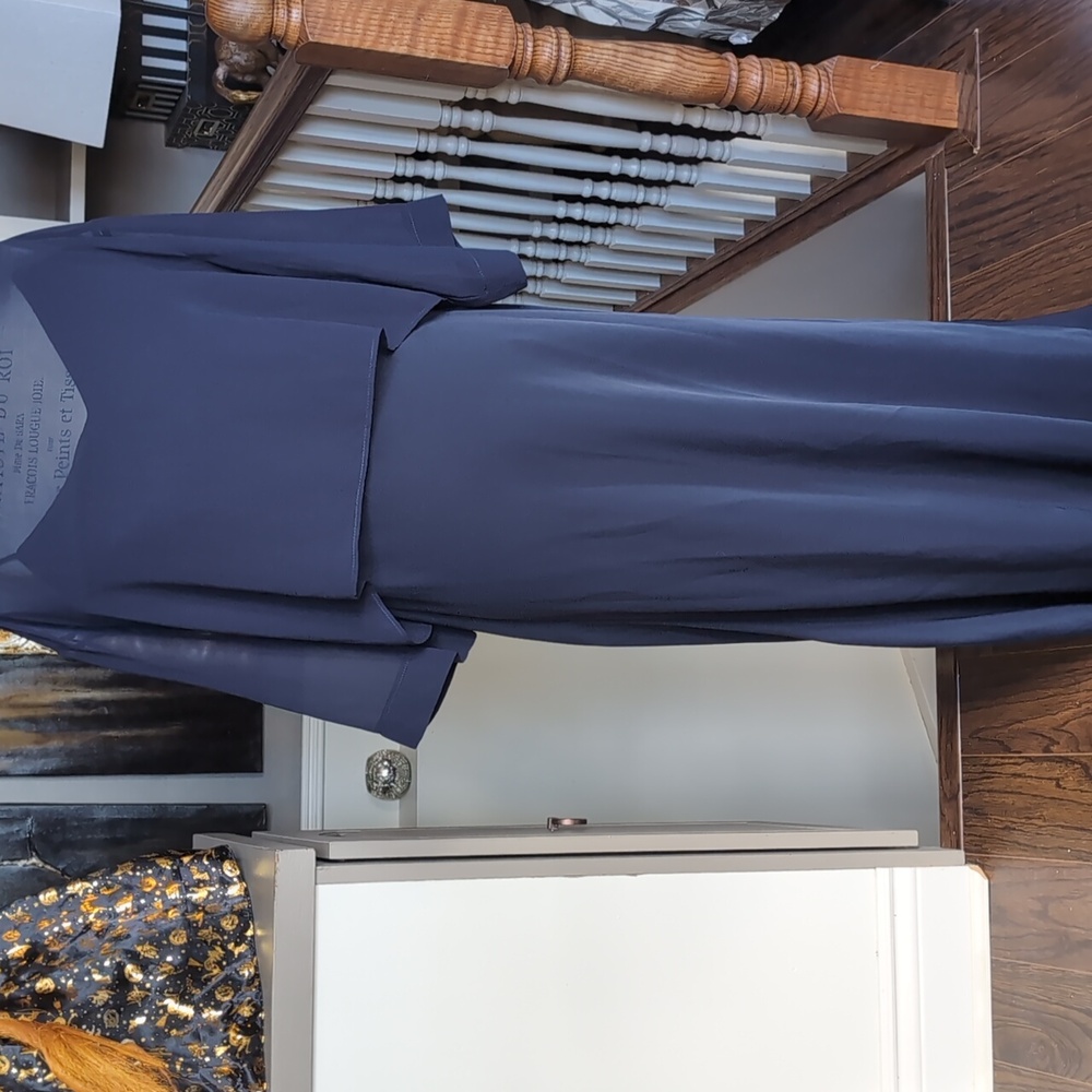 Joseph Ribkoff Navy Blue Layered Dress